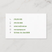 Customizable physical therapist physio chiro visitekaartje (Achterkant)