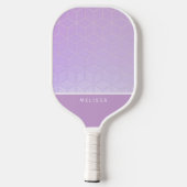 Customizable Pink Diamond Pattern Pickleball Pickleball Paddle (Achterkant)