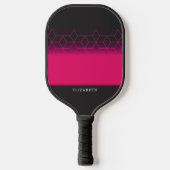 Customizable Pink Diamond Pattern Pickleball Pickleball Paddle (Voorkant)