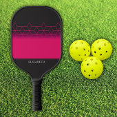 Customizable Pink Diamond Pattern Pickleball Pickleball Paddle