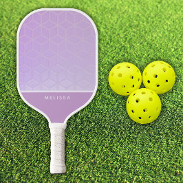 Customizable Pink Diamond Pattern Pickleball Pickleball Paddle