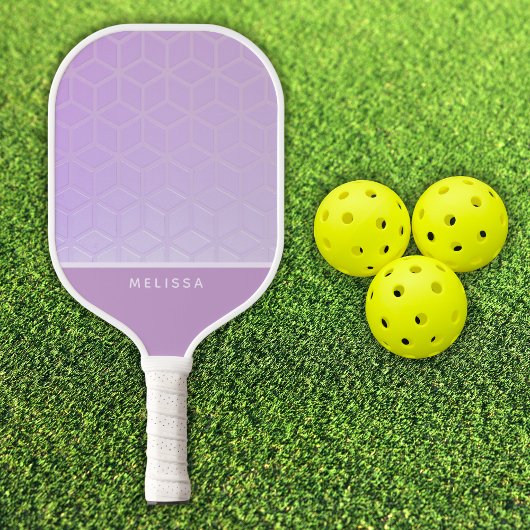 Customizable Pink Diamond Pattern Pickleball Pickleball Paddle