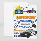 Customizable Police Officer Sheriff birthday  Kaart (Voorkant / Achterkant)