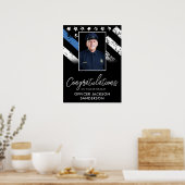 Customizable Police Retirement Photo Party Welcome Poster (Keuken)