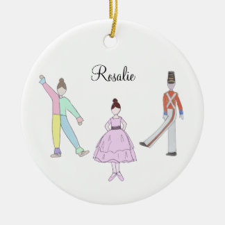 Customizable Polichinelle/Soldier/Party Girl Keramisch Ornament
