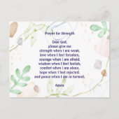 Customizable prayer for strength colorful briefkaart (Voorkant)