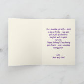 Customizable Pretty Ponies and Petals Horse Kaart (Binnen)