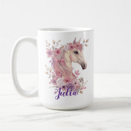 Customizable Pretty Ponies and Petals Koffiemok