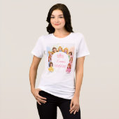 Customizable Princess Birthday T-Shirt for Mom (Voorkant volledig)