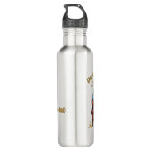 Customizable Professional chillaxer Monkey Waterfles (Achterkant)