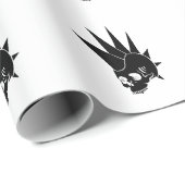 Customizable Punk Jawless Skull Version 2 Cadeaupapier (Rol Hoek)