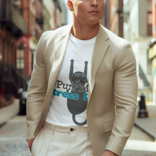Customizable Purr More Stress Less T-shirt