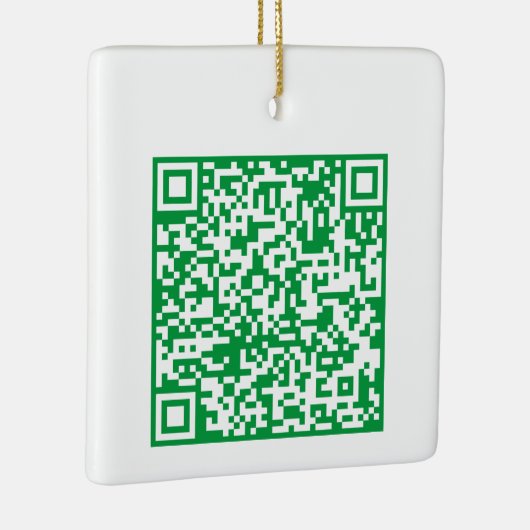 Customizable QR code Double Sided Two Code Keramisch Ornament (Rechts)