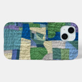 Customizable quilt phone case (Achterkant (horizontaal))