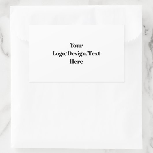 Customizable Rechthoekige Sticker (Tas)