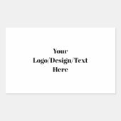 Customizable Rechthoekige Sticker (Voorkant)
