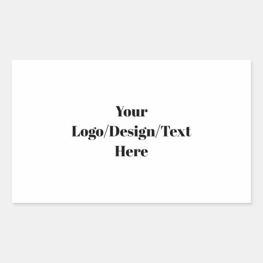 Customizable Rechthoekige Sticker (Voorkant)