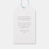 Customizable  Red Christmas gift photo template Cadeaulabel (Achterkant)