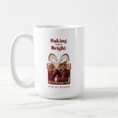 Customizable Red Christmas Photo Mug Koffiemok (Links)