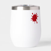 Customizable Red Splash Wine Tumbler (Voorkant)