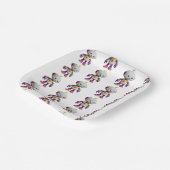 Customizable Robot Kids Papieren Bordje (Gebogen)