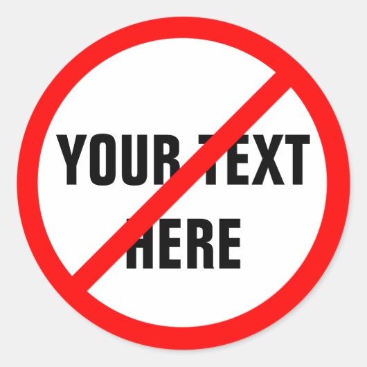 CUSTOMIZABLE RONDE STICKER (Voorkant)