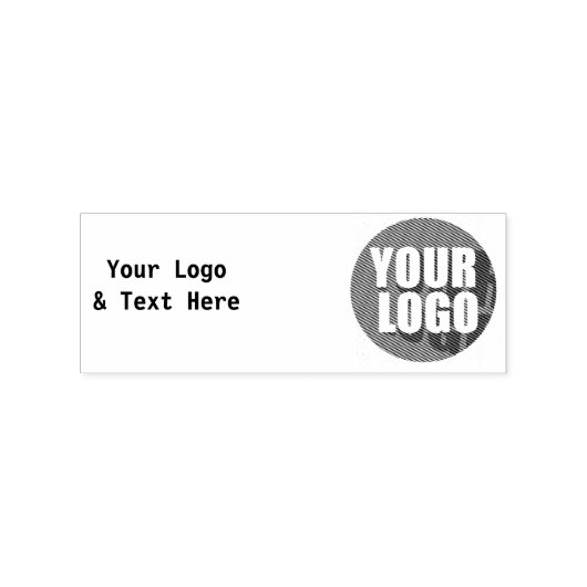 Customizable Rubber Stamp Business Logo Rubberstempel (Afrduk)