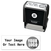 Customizable Rubber Stamp Business Logo Zelfinktende Stempel (In situ)
