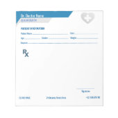 Customizable RX Pad for Doctors - Prescription Pad Notitieblok (Voorkant)