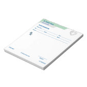 Customizable RX Pad for Doctors - Prescription Pad Notitieblok (Linkerzijde)