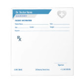 Customizable RX Pad for Doctors - Prescription Pad Notitieblok (Voorkant)