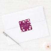 Customizable Sakura Business Thank You  Vierkante Sticker (Envelop)