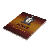 Customizable Samhain Ceramic Tile Tegeltje (Zijkant)