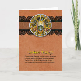 Customizable Samhain Greeting Card Bedankkaart