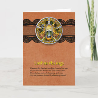 Customizable Samhain Greeting Card Bedankkaart