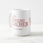 Customizable Sassy Mug for English Teachers Koffiemok (Voorkant links)