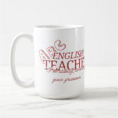Customizable Sassy Mug for English Teachers Koffiemok (Links)