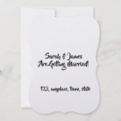 Customizable Save the Date  Bride groom  (Achterkant)