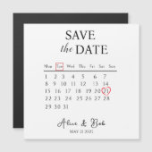 Customizable Save the Date, Magnetic Card (Voorkant / Achterkant)
