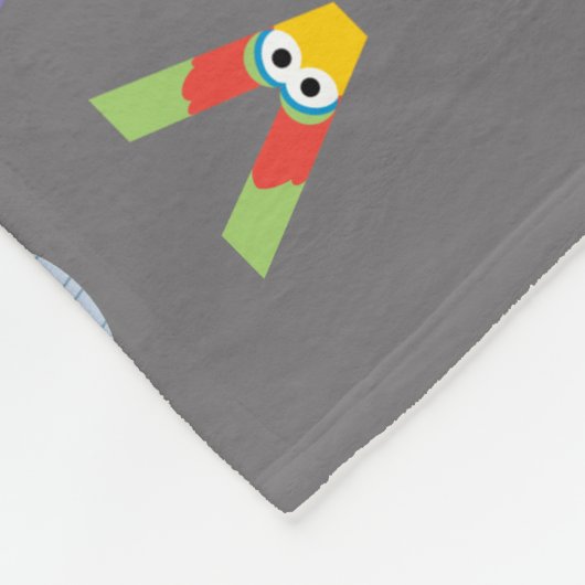 Customizable Sesame Street Alphabet Fleece Deken (Hoek)