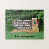 Customizable Shenandoah National Park Puzzle Legpuzzel (Horizontaal)