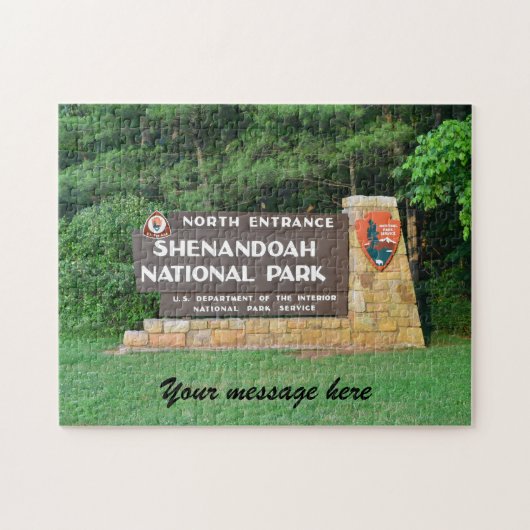 Customizable Shenandoah National Park Puzzle Legpuzzel (Horizontaal)