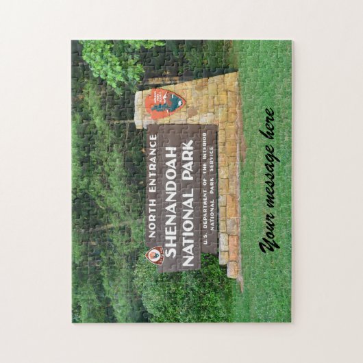 Customizable Shenandoah National Park Puzzle Legpuzzel (Verticaal)