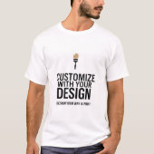 Customizable Simple Blank Business Corporate T-shirt (Voorkant)