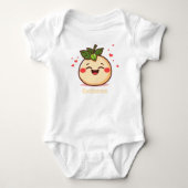 Customizable Smiling Fruit Baby Romper (Voorkant)