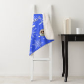Customizable Snowflake Flurry Sherpa Blanket Deken (In situ)