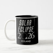 Customizable Solar Eclipse 2026 Mug Tweekleurige Koffiemok (Links)