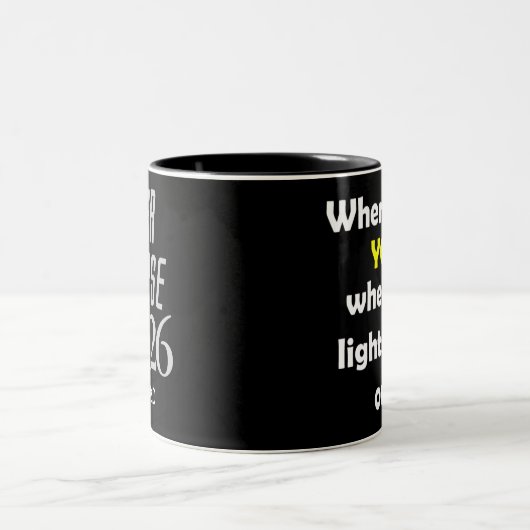 Customizable Solar Eclipse 2026 Mug Tweekleurige Koffiemok (Center)