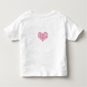 Customizable Somebunny Loves You Pink Kids Tee Kinder Shirts (Achterkant)