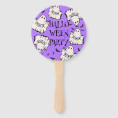 Customizable Spooky & Fun Halloween Handwaaier (Achterkant)